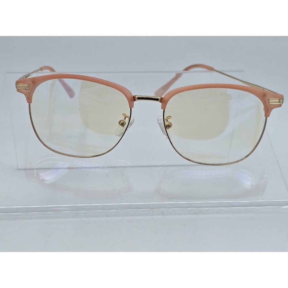 ATTCL EYEGLASSES FRAMES ONLY‎ TR5054 C383 54[]18 142 Pink Metal Frame Gold